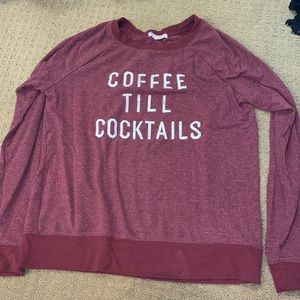 Target loungewear sweater size medium